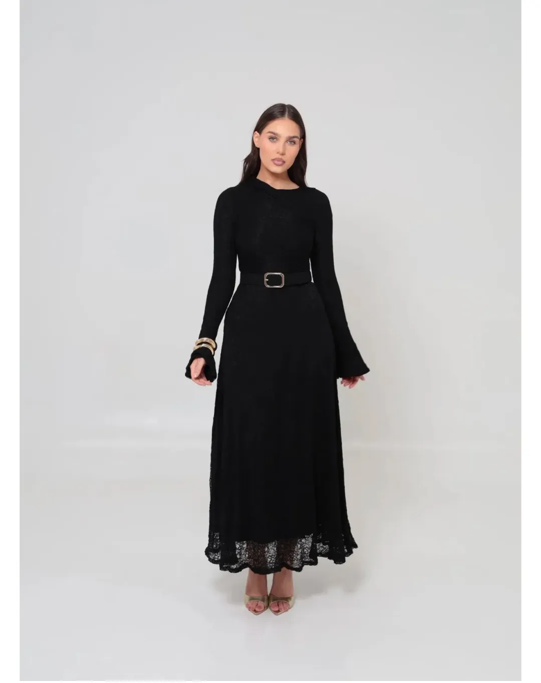 Alaia DIANA LACE DRESS BLACK for rent on The Volte - main image
