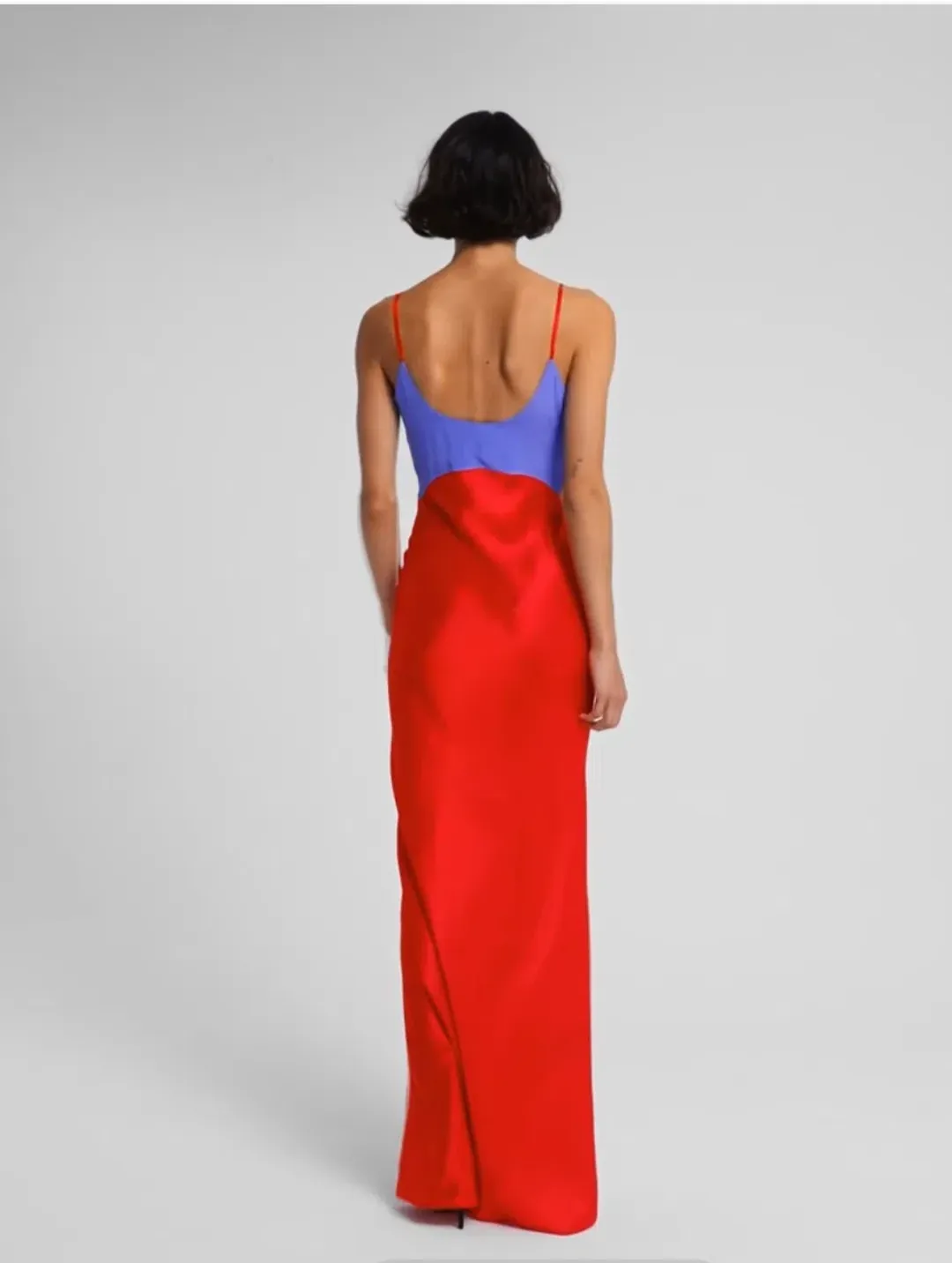 Rat & Boa Rosso Blue & Red Slip Maxi Dress. Size S Au8/10 for rent on The Volte - main image