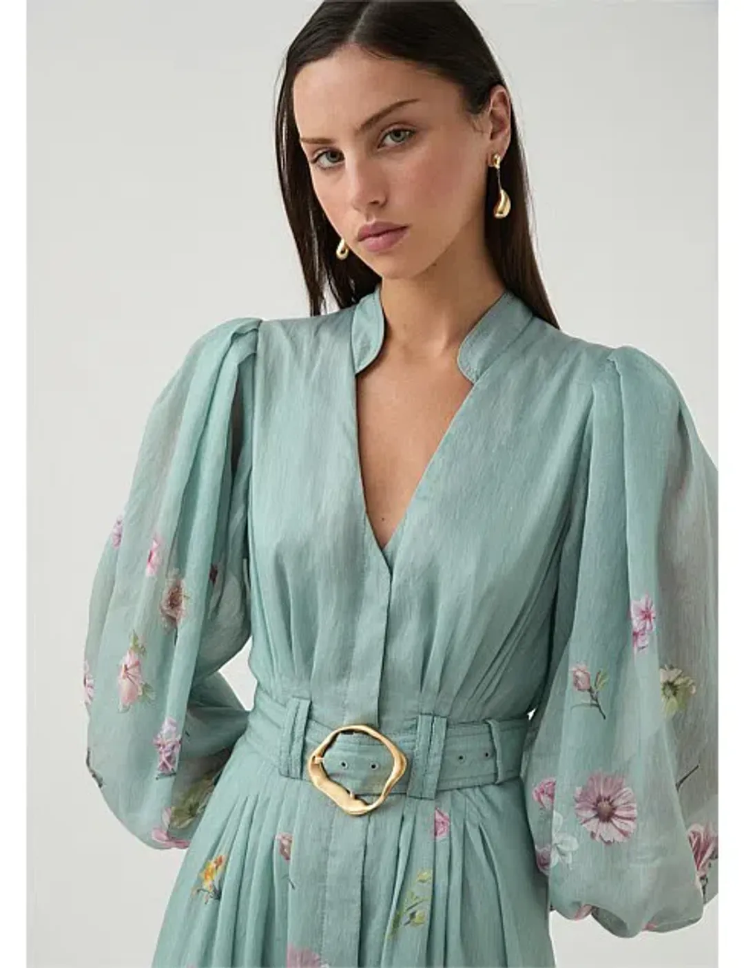 Aje Fleur Shirt Dress Size AU 14 for rent on The Volte - main image