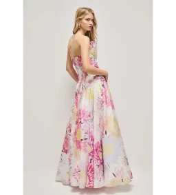 Aje Reflector Gown in Native Floral AU8 for rent on The Volte - image 3