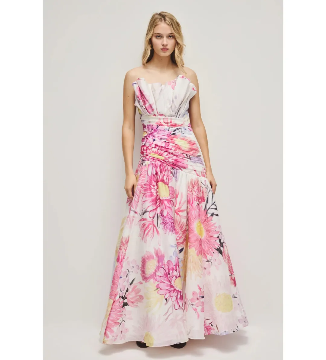 Aje Reflector Gown in Native Floral AU10 for rent on The Volte - main image