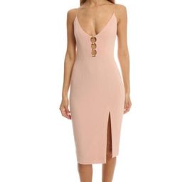 Zimmermann Crepe Link Midi Dress Lily Pink Size 8 for rent on The Volte - image 4