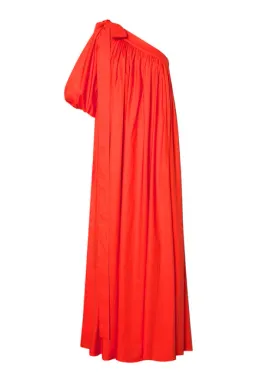 Oroton One Shoulder Bow Maxi Dress True Red 16 for rent on The Volte - image 10