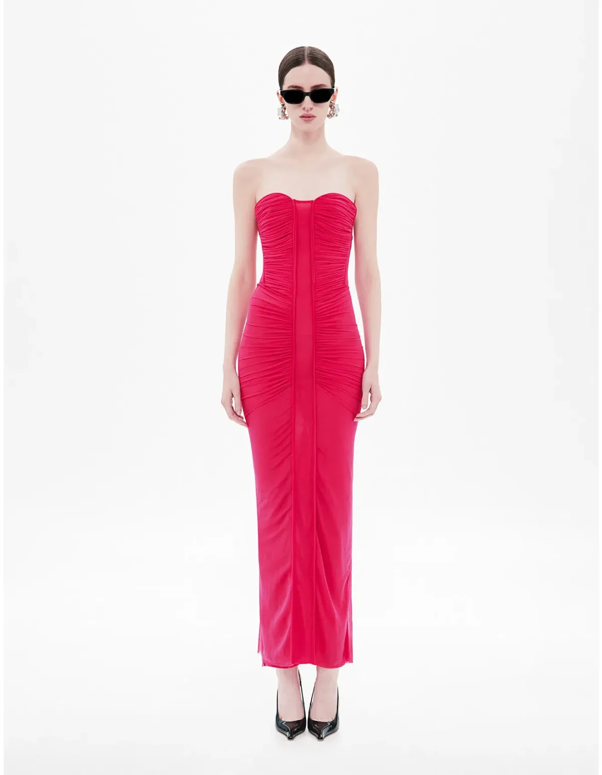 Misha Pink Strapless dress Small - Image 2