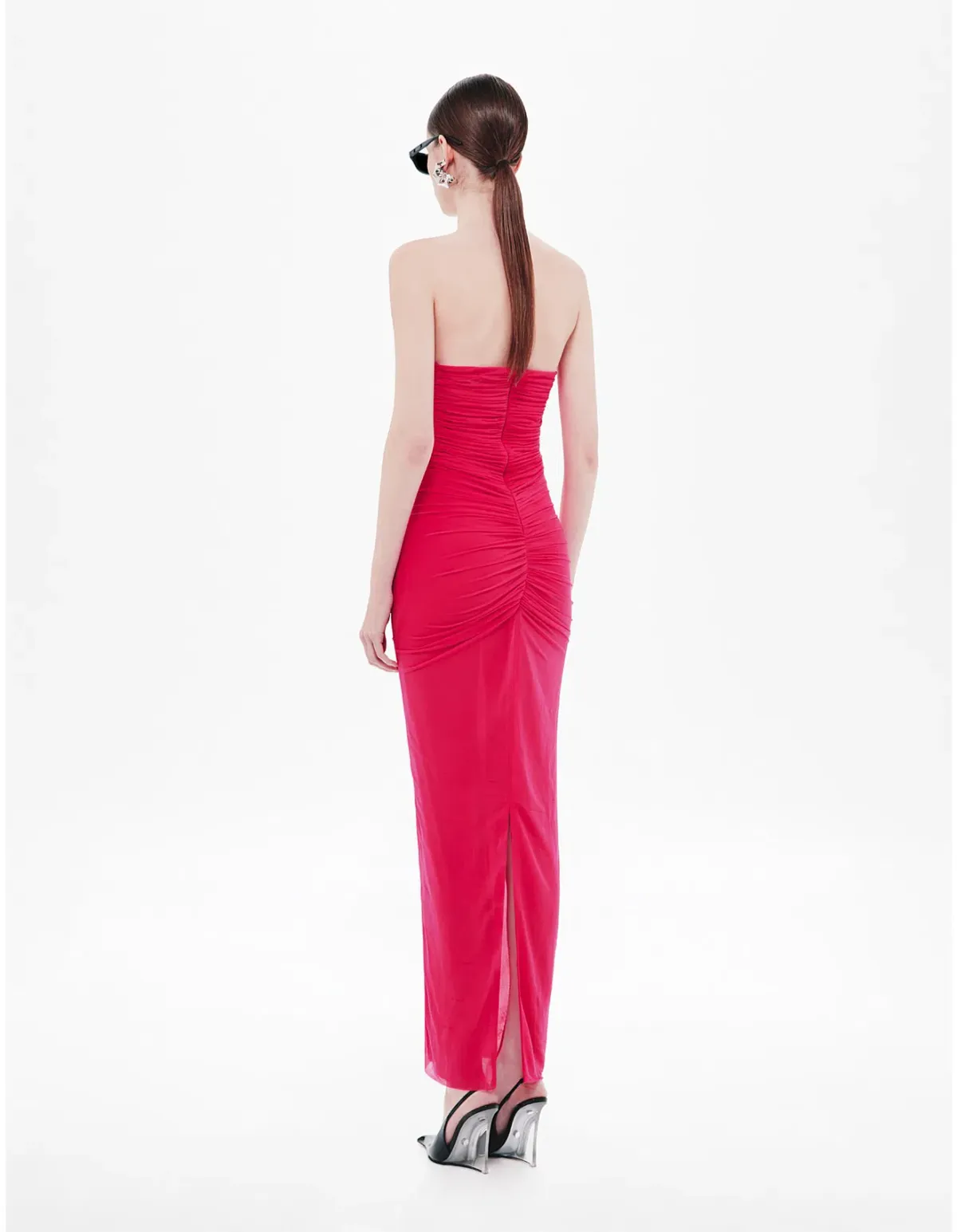 Misha Pink Strapless dress Small - Image 4