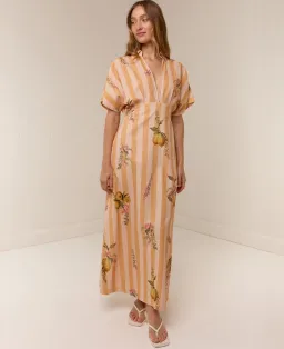 Palm Noosa Jasmine Dress size 16 Citrus Stripe for rent on The Volte - image 2