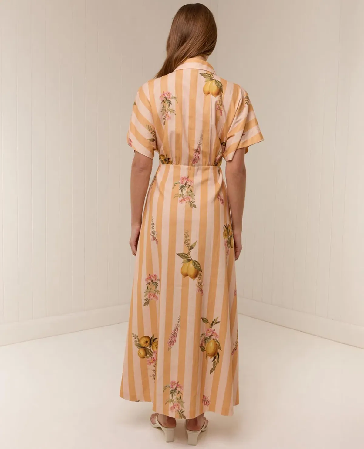 Palm Noosa Jasmine Dress size 16 Citrus Stripe - Image 4