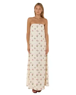 Palm Noosa Alessia Dress Flower Ceramics Size 12 for rent on The Volte - image 1