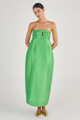 Oroton Bow Detail Gown Green Size 14 for rent on The Volte - image 1