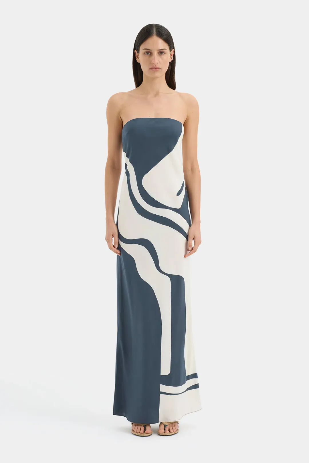 Sir. Lilou Strapless Midi Dress 6P for rent on The Volte - main image