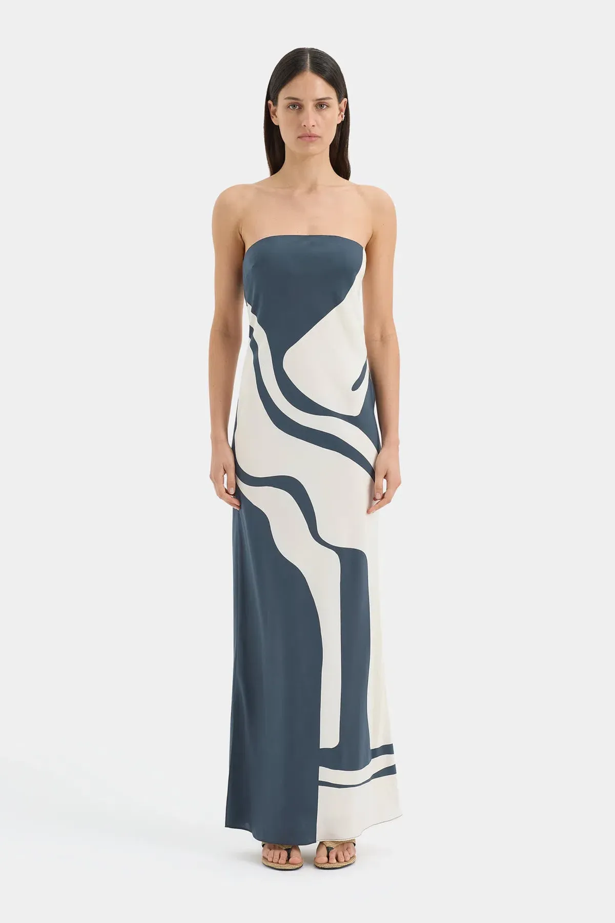 Sir. Lilou Strapless Midi Dress 6P for rent on The Volte - main image
