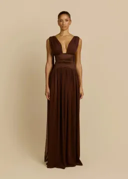 Arcina Ori Ramona Dress in Cacao Size XS / AU 6 for rent on The Volte - image 4
