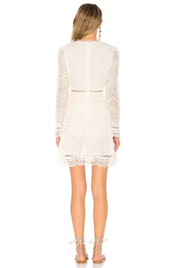 Zimmermann Bayou Tiered Swirl Mini Dress Ivory Size 1 / AU 10 for rent on The Volte - image 2