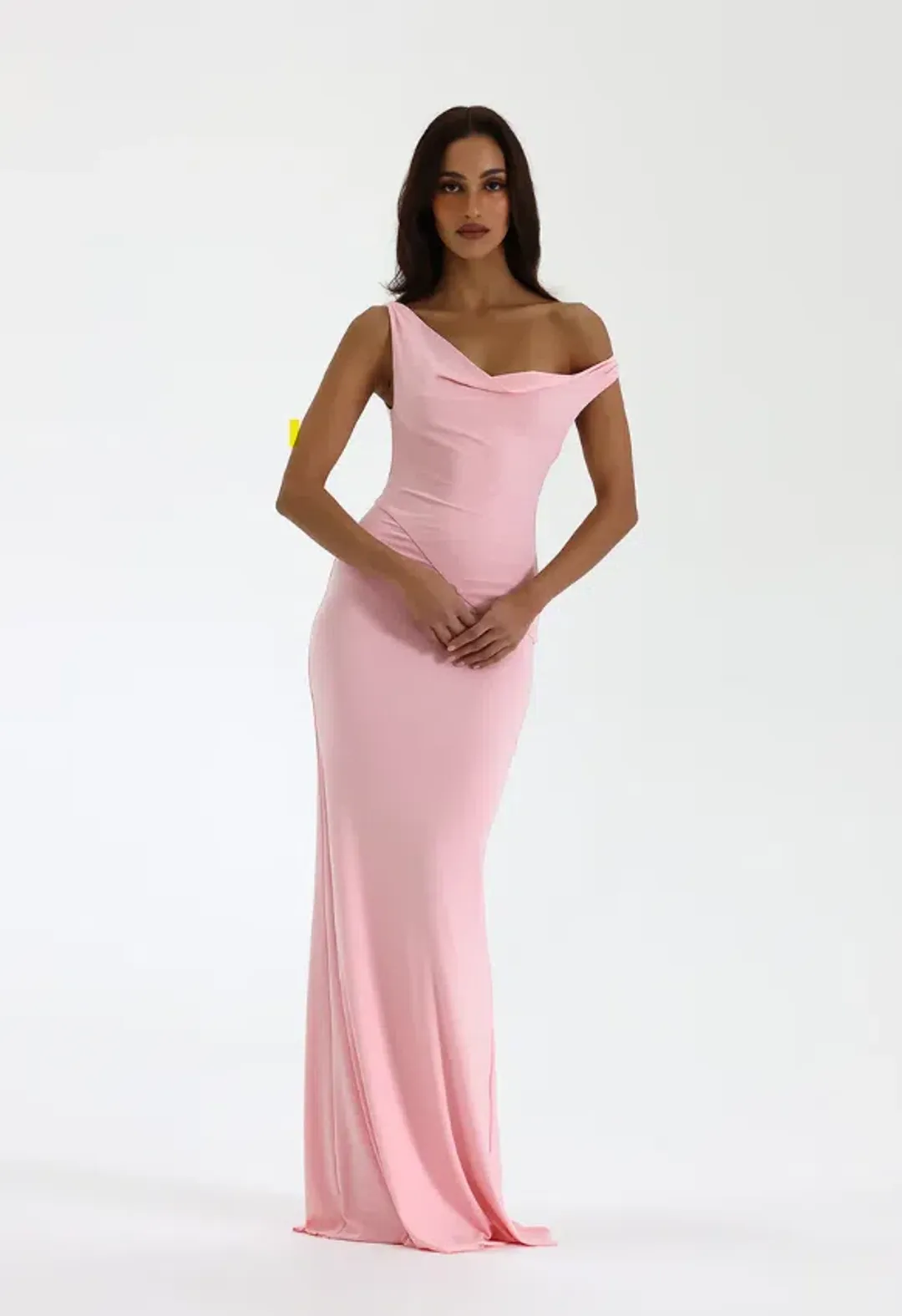 Natalie Rolt Bettina Gown Blossom Pink Full Length Dress (size 10AU) for rent on The Volte - main image