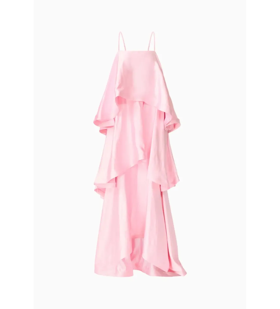 Elliatt Tilly Tiered Maxi Dress in Pale Pink Size 14 for rent on The Volte - main image