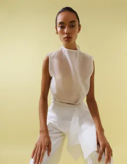 One Of Others Hazel Top White Size 8 for rent on The Volte - image 2