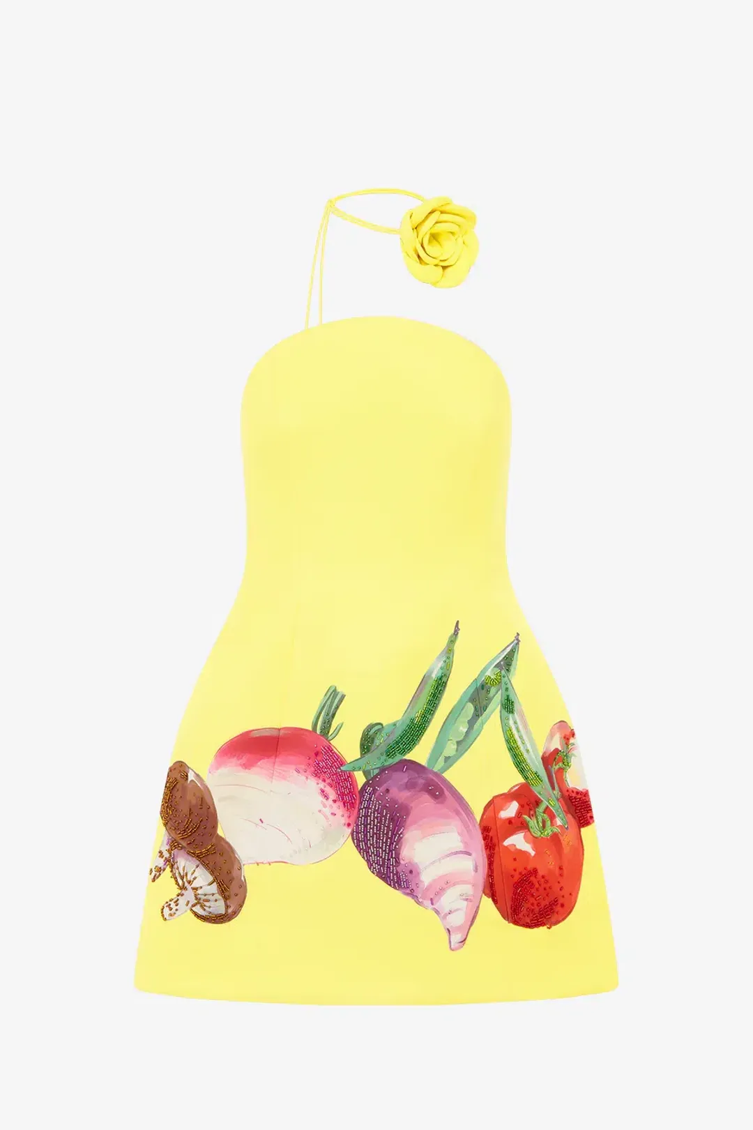 Leo Lin Zaria Bustier Mini Dress Harvest Print Size 12 for rent on The Volte - main image