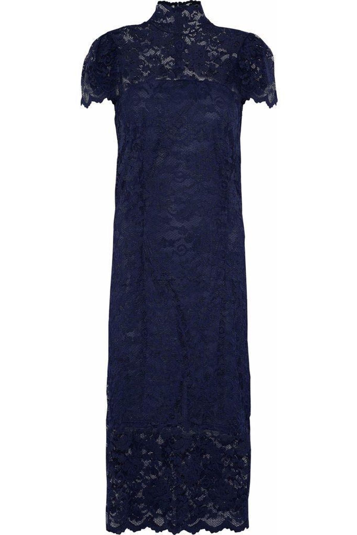 Ganni Flynn Stretch-Lace Turtleneck Dress size 6 - Image 5