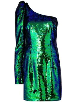 Amen Sequin Mini Dress Green Size 8 for rent on The Volte - image 3
