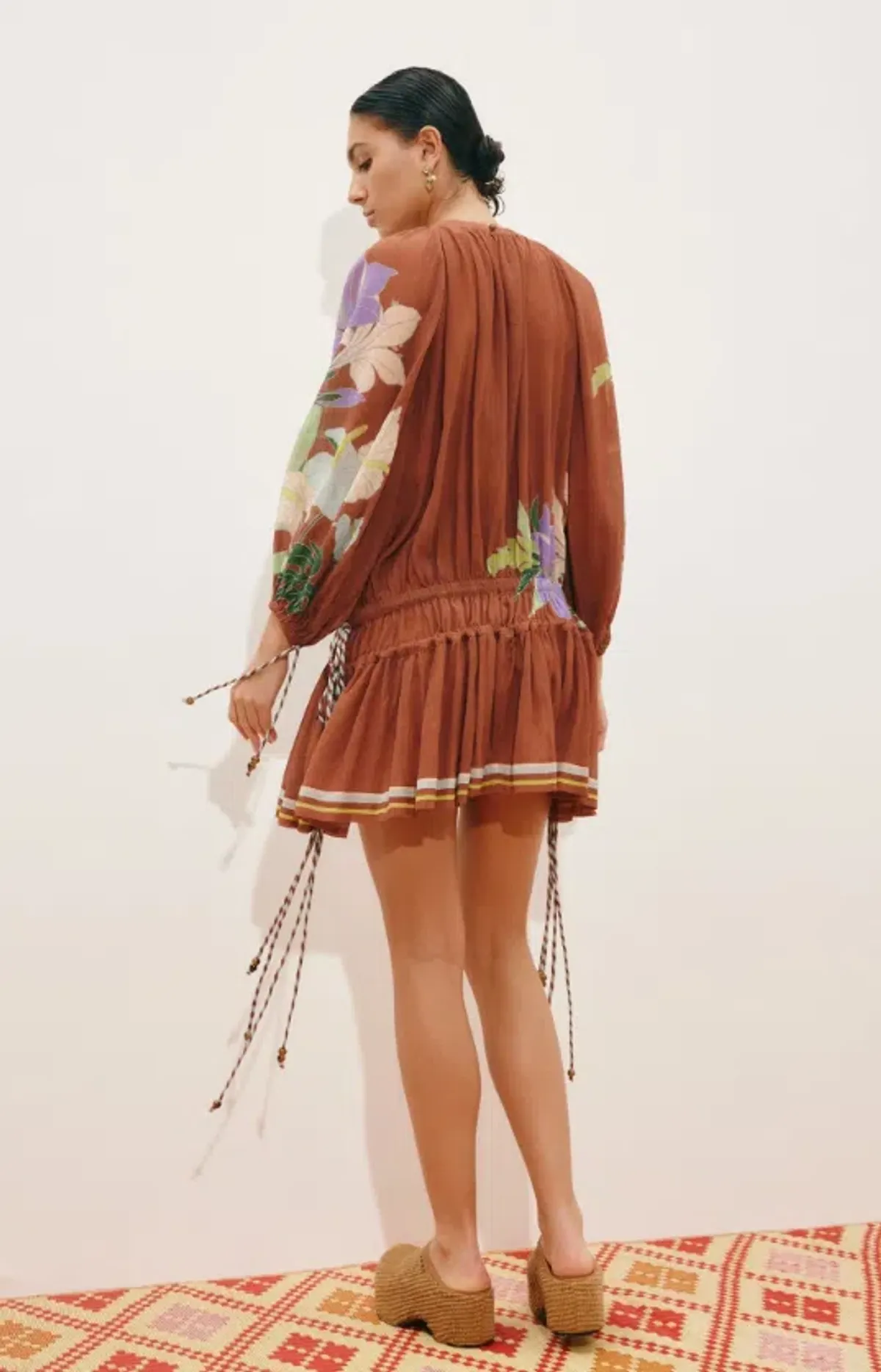 Alemais alfie ruched mini dress Size 6 - Image 2