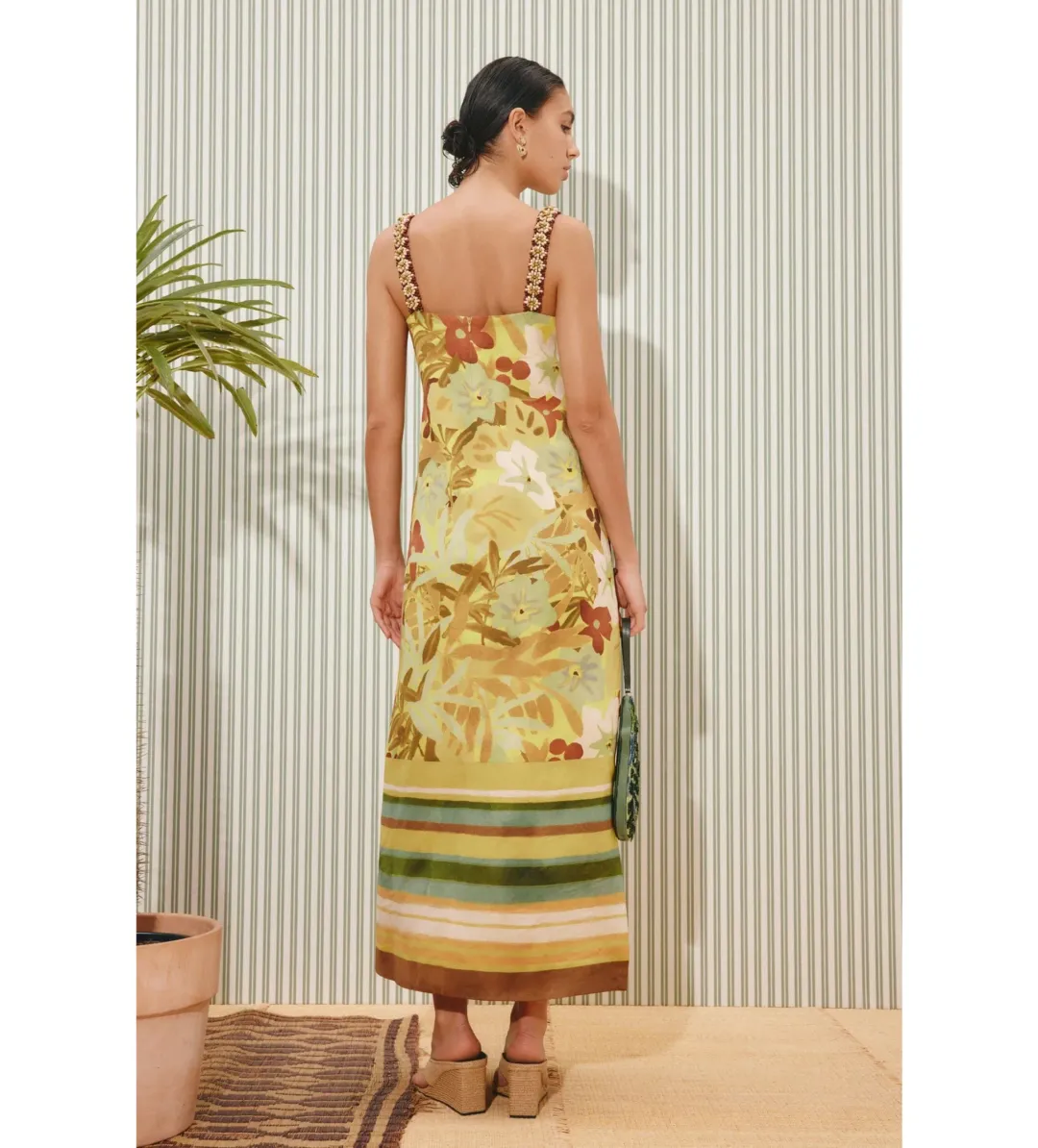 Alemais Maxi Midi Dress in Print Size AU8 for rent on The Volte - main image