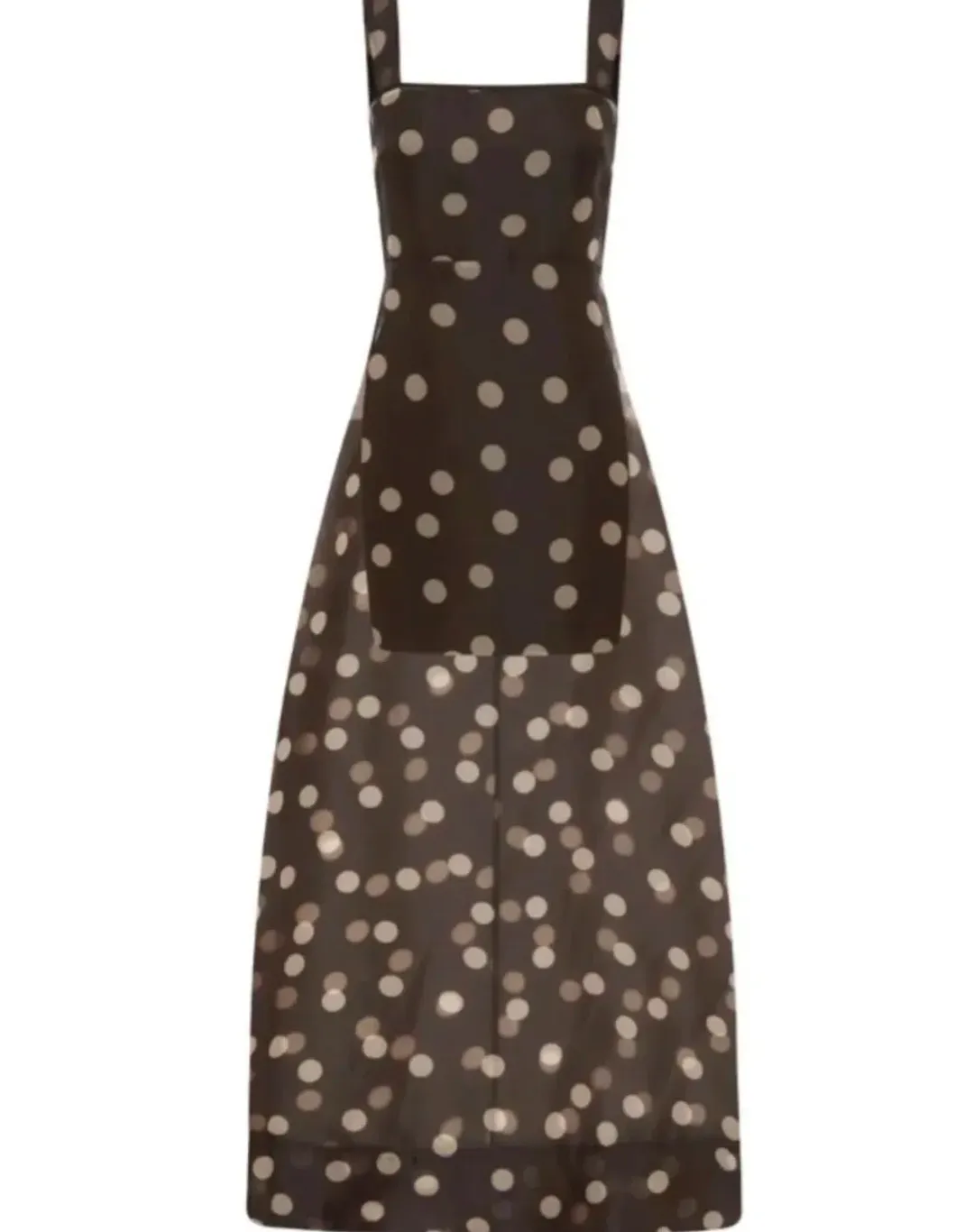 BY NICOLA GOLDIE MAXI DRESS CHOCOLATE POLKA for rent on The Volte - main image