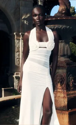 Bec & Bridge Viola Spiral Maxi Dress in Buttercream Size 8 for rent on The Volte - image 1