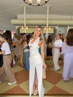 Bec & Bridge Viola Spiral Maxi Dress in Buttercream Size 8 for rent on The Volte - image 2