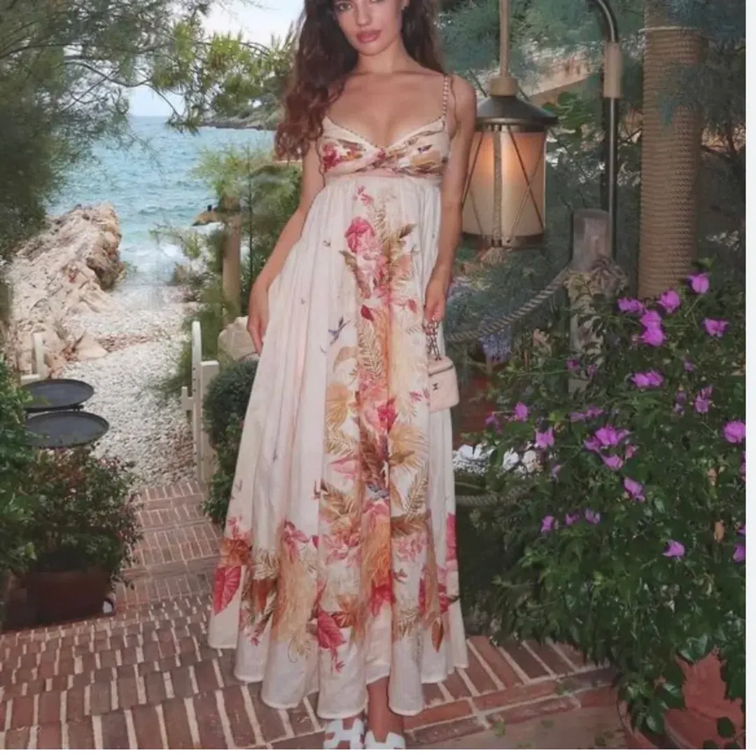 Zimmermann Ascension Twist Front midi Dress Size 0 / Aus 8 for rent on The Volte - main image