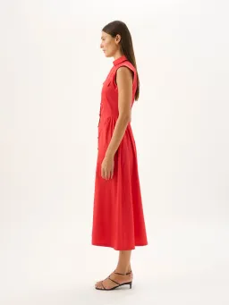 SKYLAR MIDI DRESS | ROSSO for rent on The Volte - image 3
