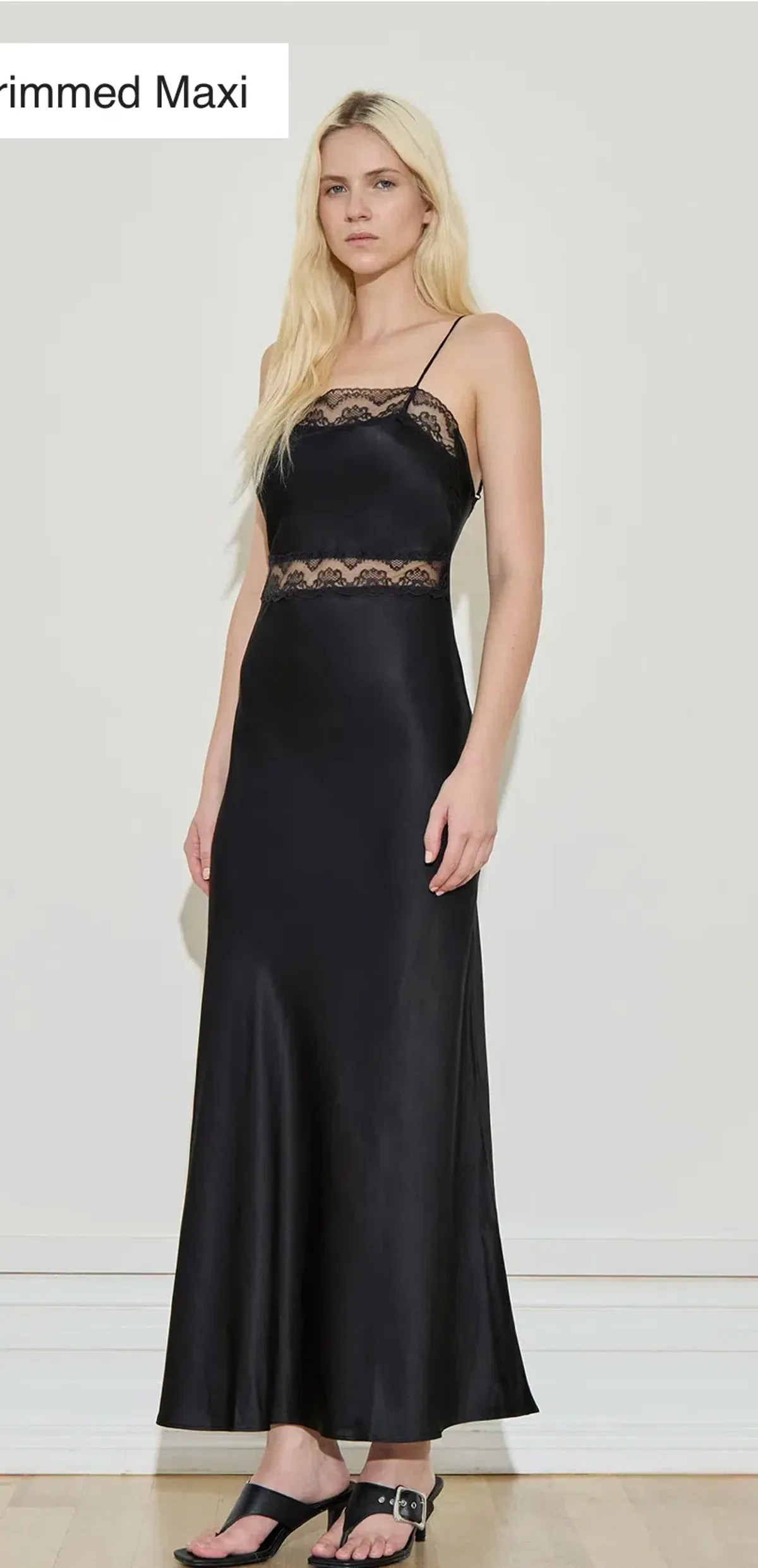 Maison Essentiele | Lace Trim Maxi | XS for rent on The Volte - main image