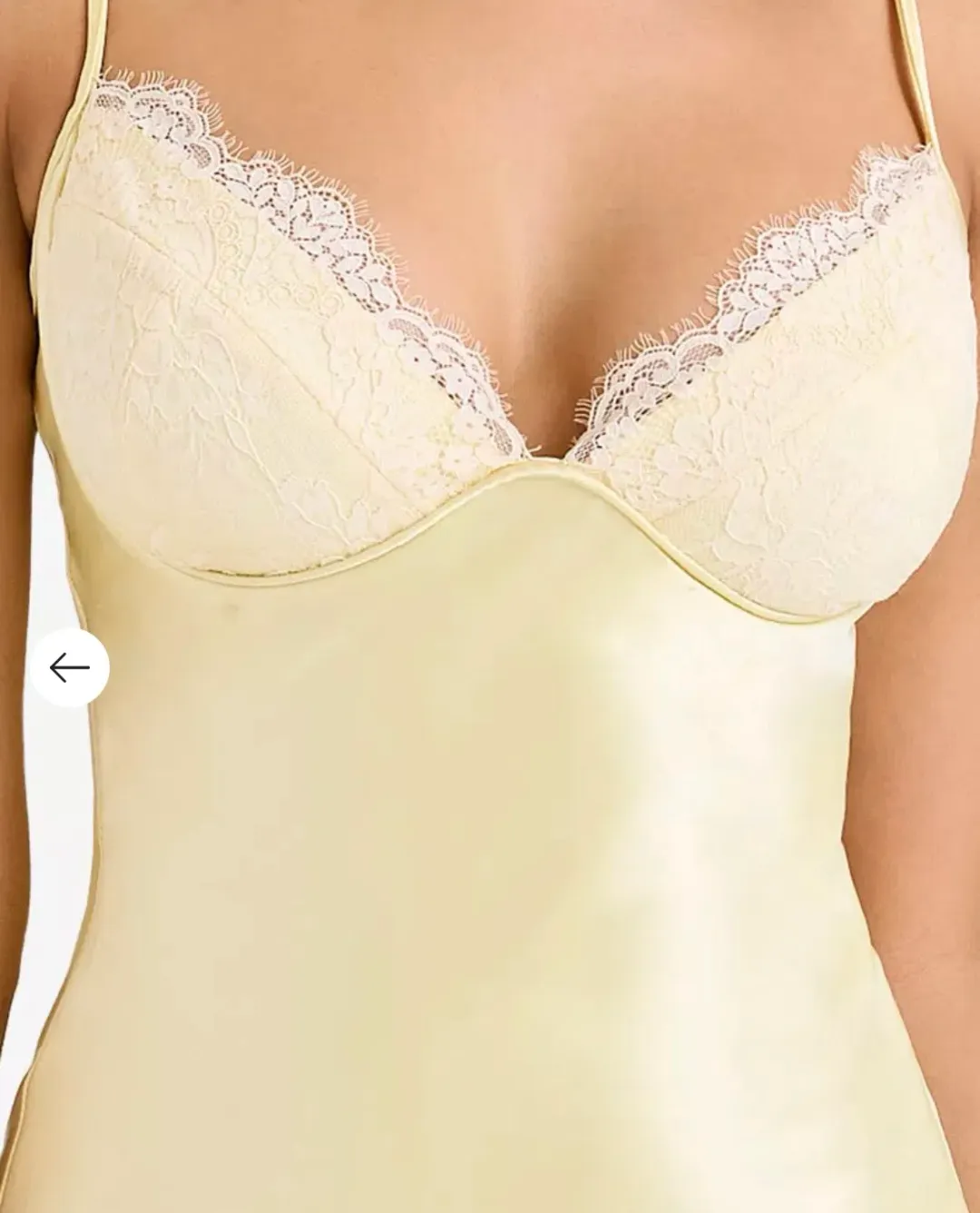 House of CB 'Felicity' Butter Yellow Satin Bias Cut Midi Dress for rent on The Volte - main image