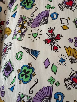 Kitri Carlotta Playing Cards Feather Mini Dress. Size 12 for rent on The Volte - image 2