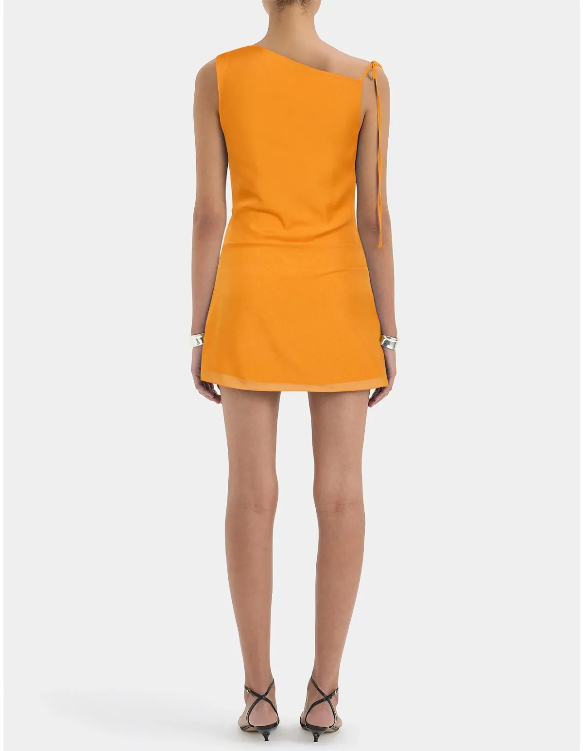 Sir The Label Isla Mini Dress Orange Size 6 - Image 4