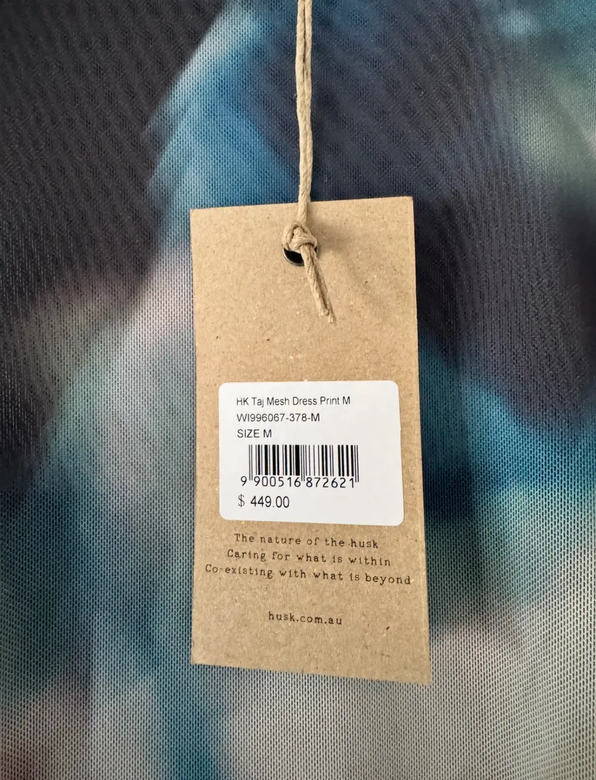 Husk Ruched Side Tie-Dye Midi Dress. Size 10 - Image 3