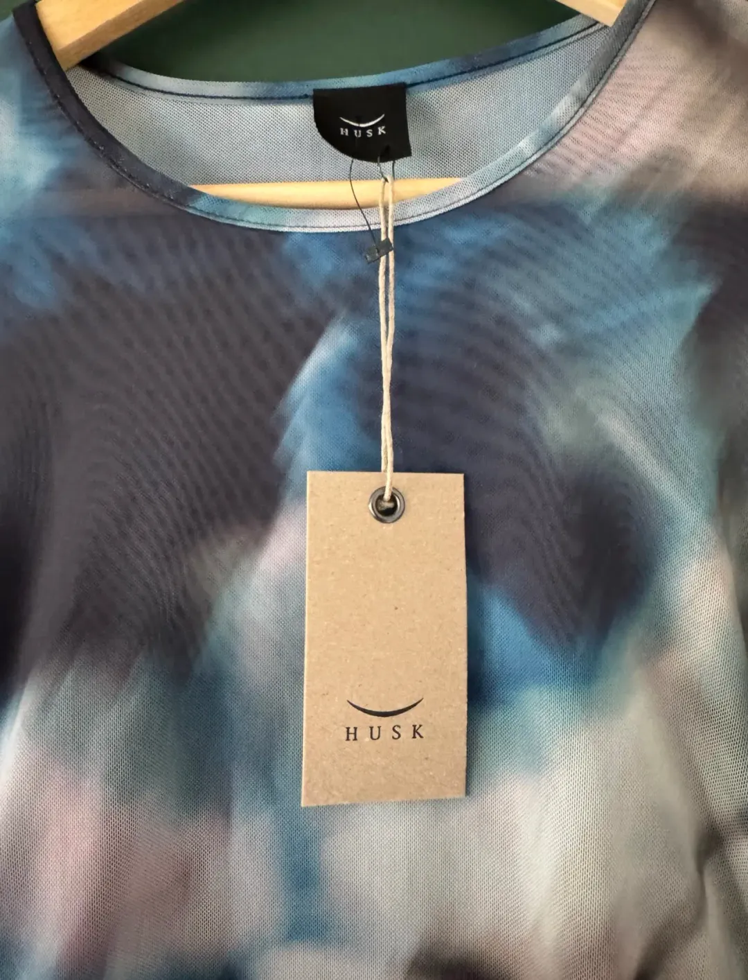 Husk Ruched Side Tie-Dye Midi Dress. Size 10 for rent on The Volte - main image