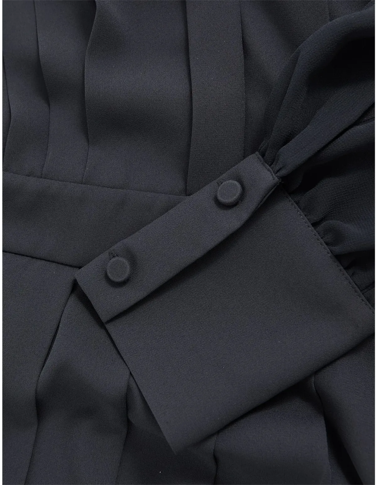 Reiss Giselle Pleat Mini Dress Navy Size 6 - Image 5