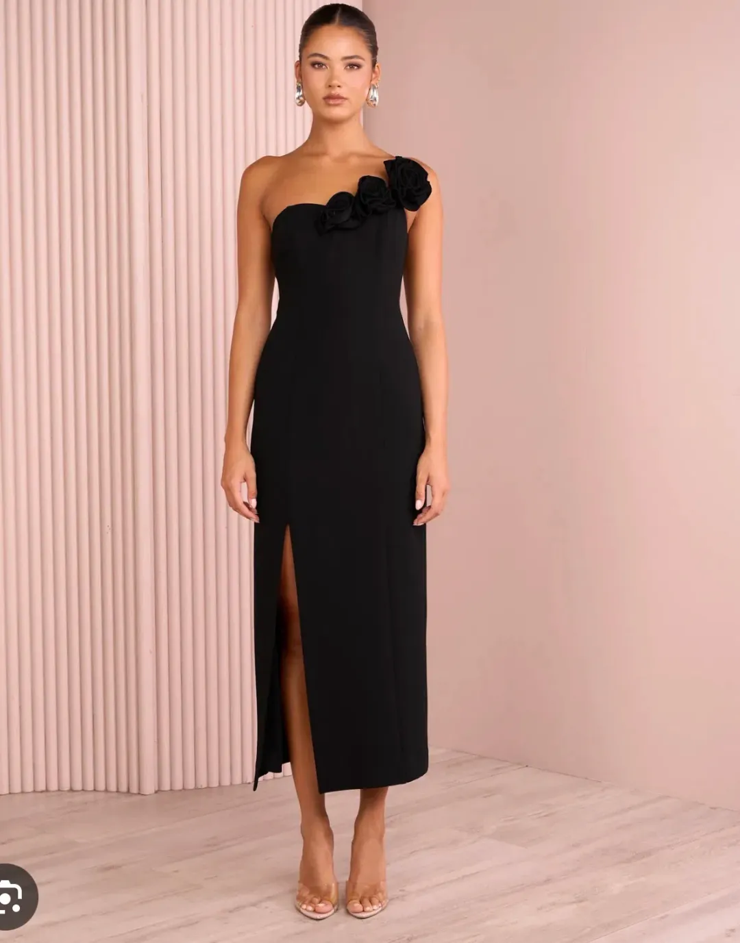 auzzurielle Ulyssa one shoulder maxi dress size 12 for rent on The Volte - main image