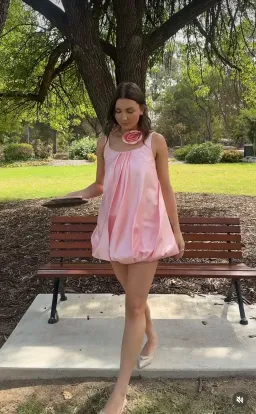 Leo Lin Suki Puff Mini in Blush Pink Size 8 for rent on The Volte - image 4