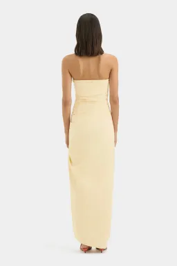 FLORENT STRAPLESS GOWN | BUTTER - SIZE 8 for rent on The Volte - image 3