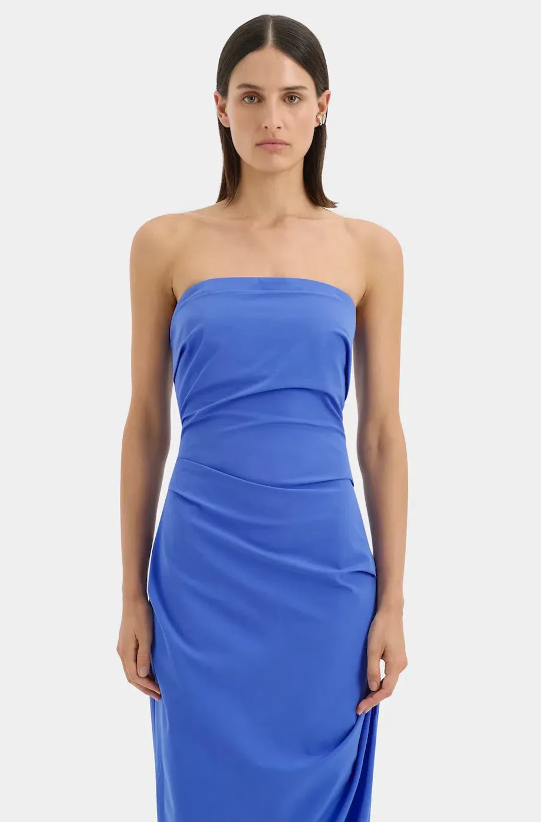 SOL STRAPLESS GOWN | COBALT - SIZE 8 for rent on The Volte - main image