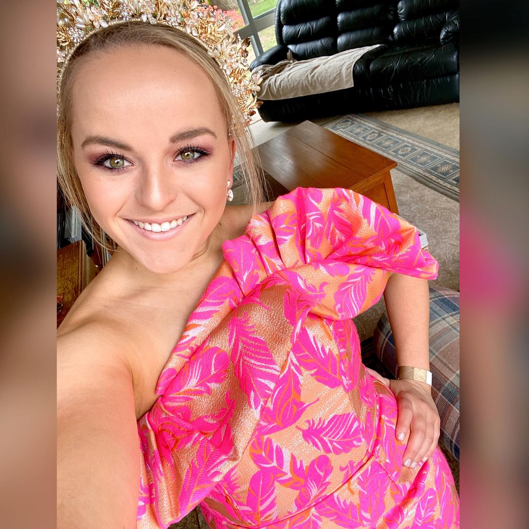 Eliya The Label Elena Dress Pink Size 10 for rent on The Volte - main image