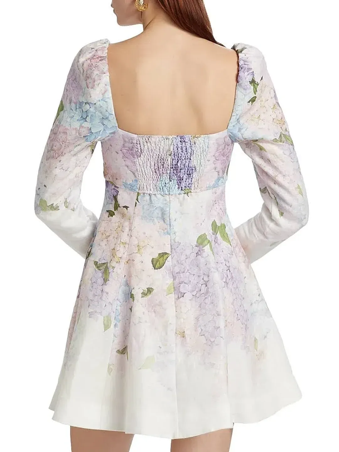 Zimmermann Dawning puff sleeve mini size 2 for rent on The Volte - main image