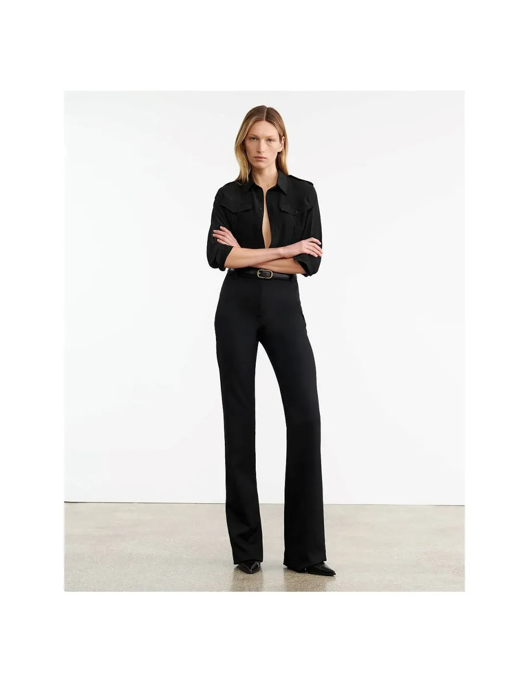 Nili Lotan Corette Pant Black Size 8 for rent on The Volte - main image