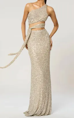 Winona Sterling Sash Dress for rent on The Volte - image 1