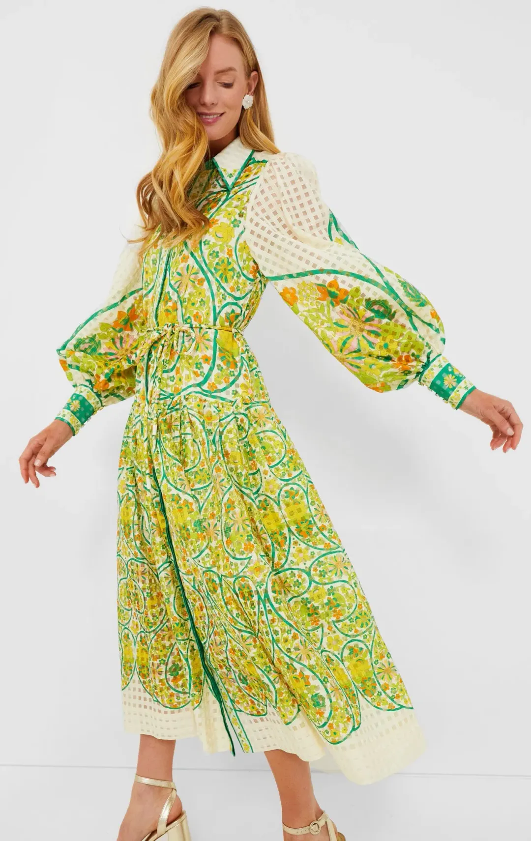 ALEMAIS RHONDA SHIRTDRESS SIZE 16 for rent on The Volte - main image