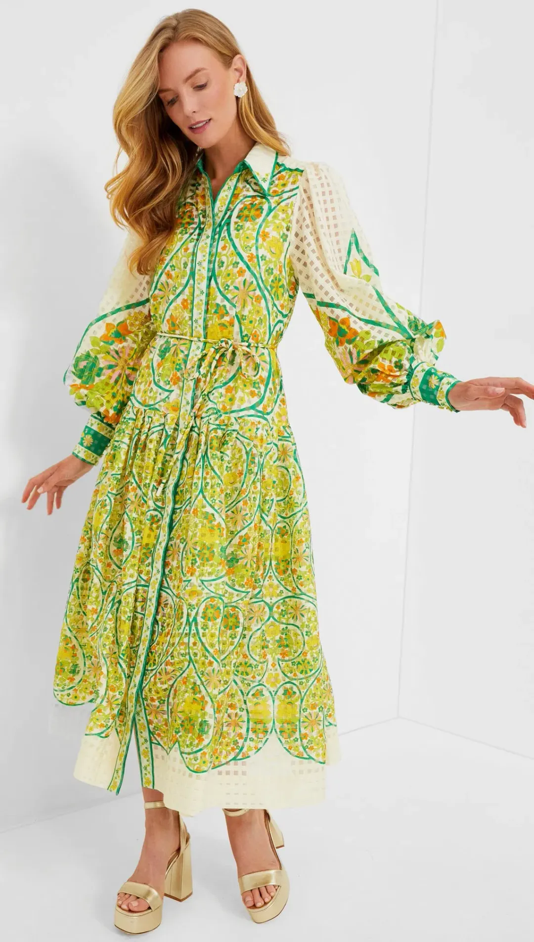 ALEMAIS RHONDA SHIRTDRESS SIZE 16 for rent on The Volte - main image