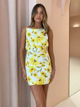 Bec & Bridge Daphne Mini Dress Print Size 8 for rent on The Volte - image 1