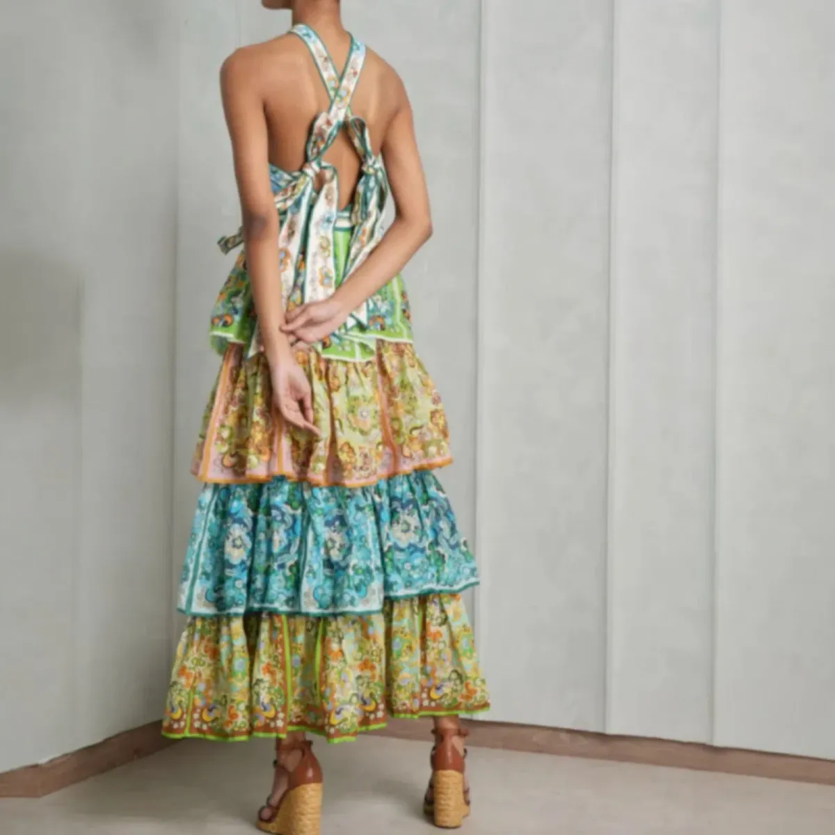 Alemais Dreamer Halter Dress Size AU 8 - Image 4