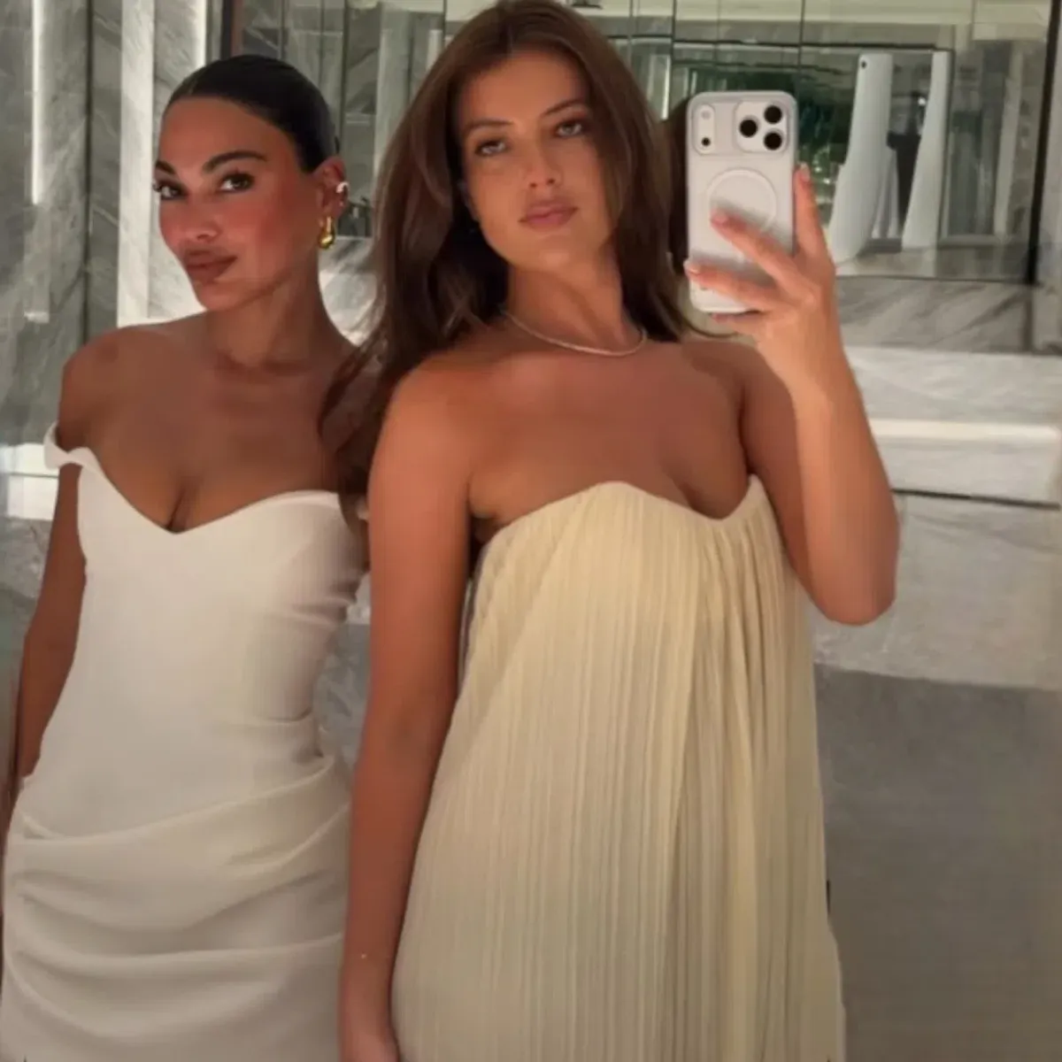 Arcina Ori Avery Dress In Ivory Size Medium (10) - Image 3